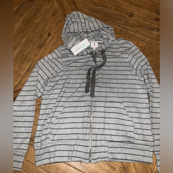 Sundry Striped Tawny Zip up Hoodie - NWT - Size 4/XL - *SOFTER THAN SOFT* - Picture 13 of 13